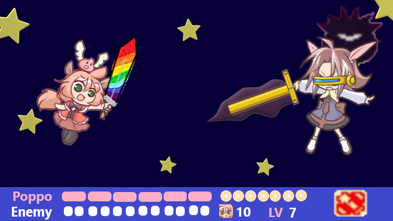 Tomomo in the darkend skies