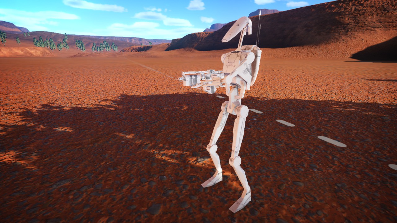 star wars droid battle