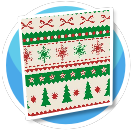 Red and Green Holiday Wallpaper