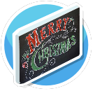 Merry Christmas Chalkboard