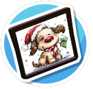 Rudolph the Red Nosed Puppy