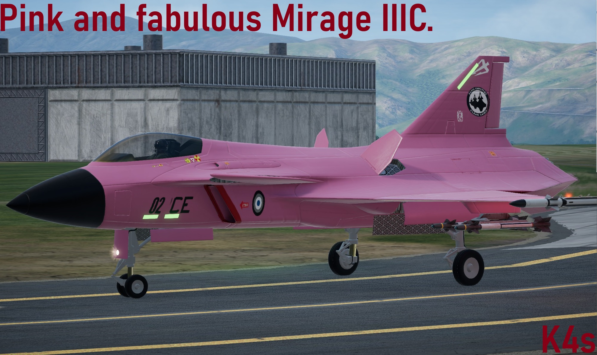 Pink and fabulous Mirage IIIC. Revoker