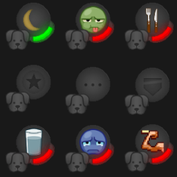 Companion Dogs - Neon moodle levels – Project Zomboid Mod