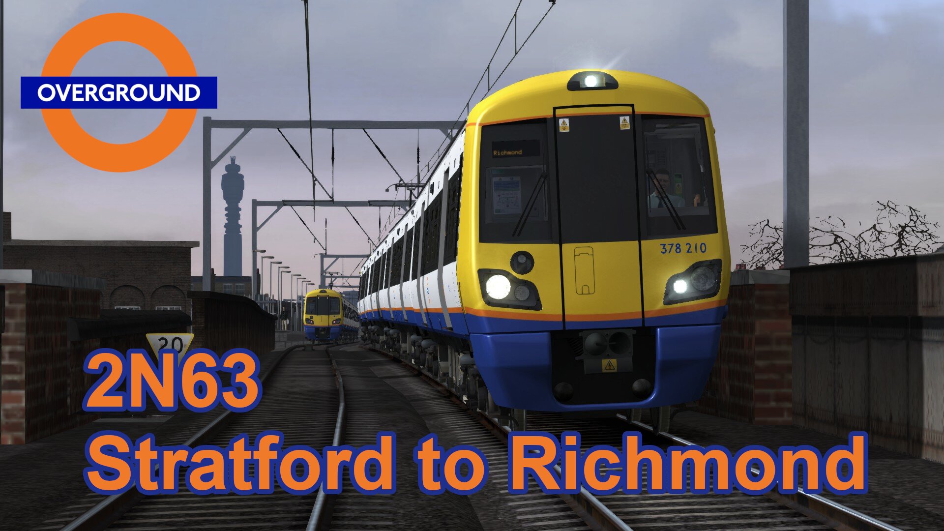 2N63 London Overground Stratford to Richmond