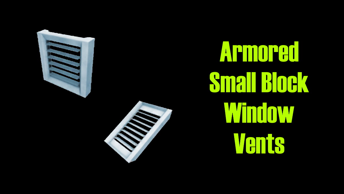 Armored Small Block Window Vents preview