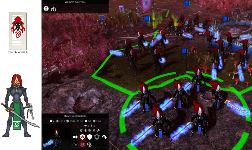 Warriors of Prophecy - Aeldari Howling Banshees - Ebon Witch Shrine