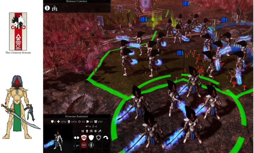 Warriors of Prophecy - Aeldari Howling Banshees - Crimson Scream Shrine