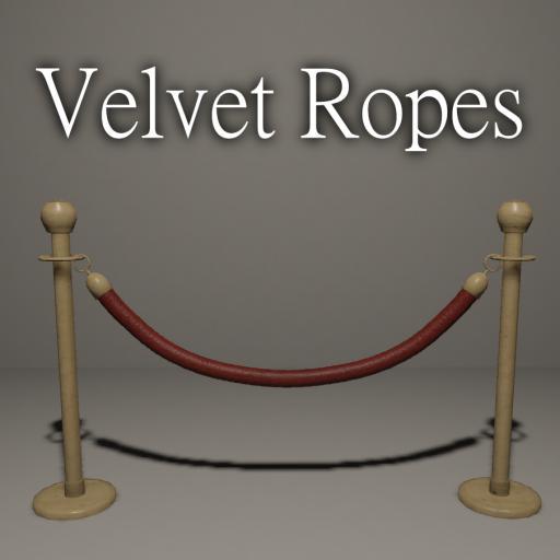 Velvet Ropes (Colorable!)