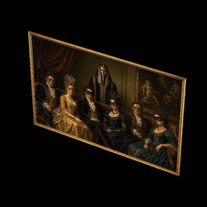 Painting, Masquerade 4 {2D}