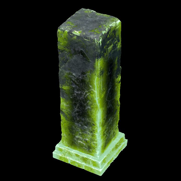 Ruined Column Green