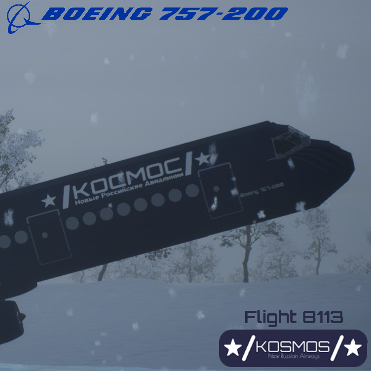 Softbody AIR LINER Boeing 757-200 Kosmos Airways (2007-2025 livery)