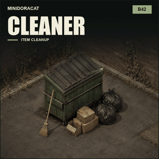 Minidoracat Cleaner for B42 – Project Zomboid Mod
