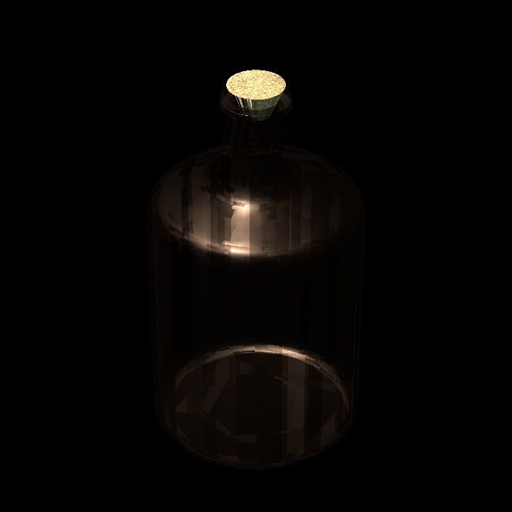 Empty glass jar 6