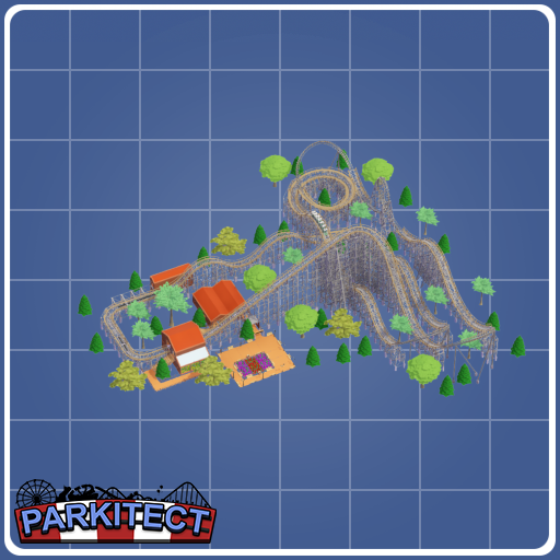 Invertebrae, a wooden inverting coaster.