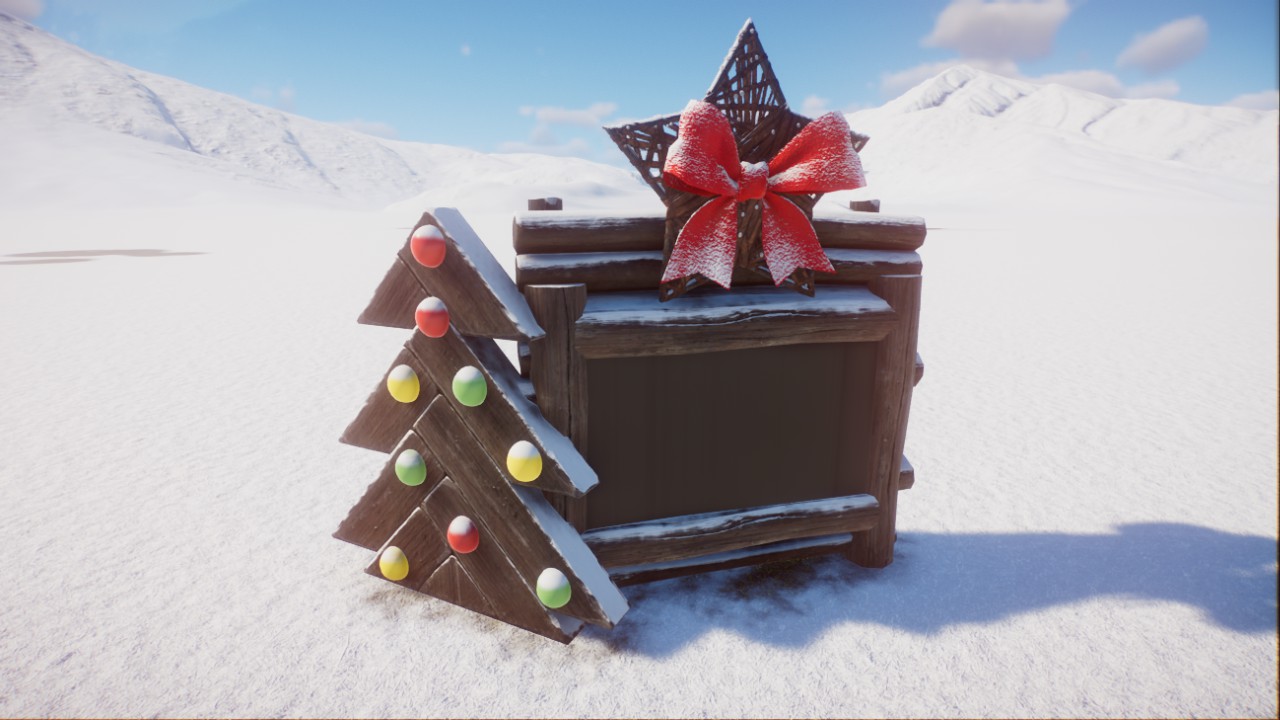 Christmas information board / Vánoční informační tabule