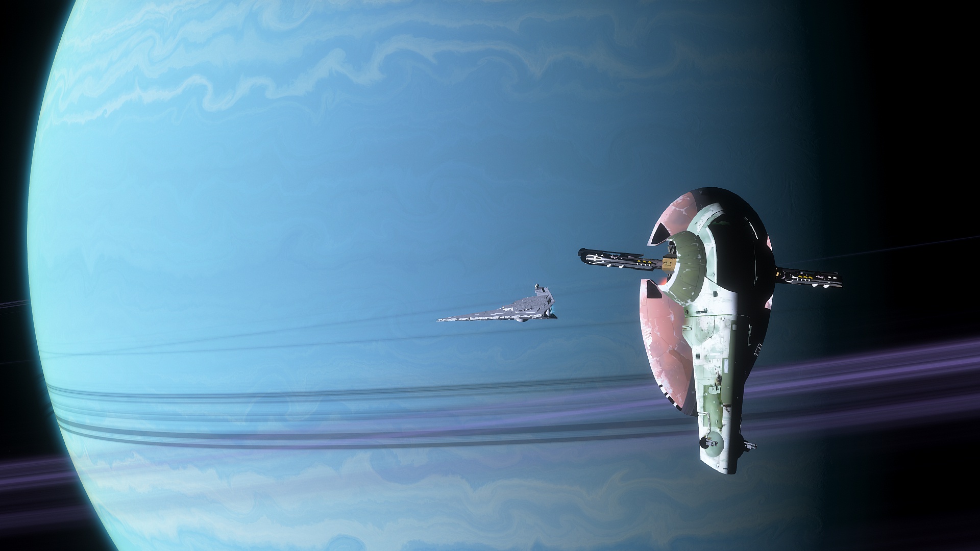 SLave 1 and X-Wing