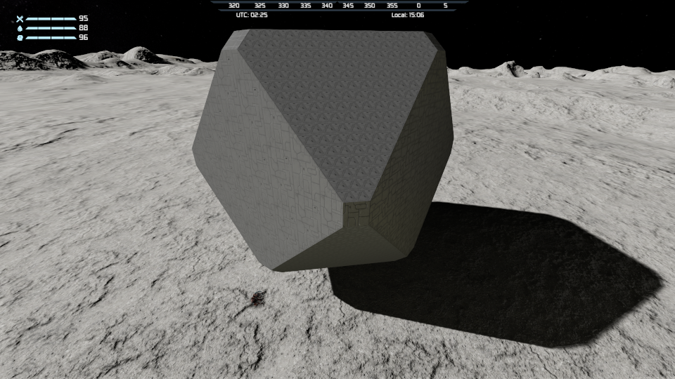 Small Grid "Coriolis Station" Shell 35x35x35 preview
