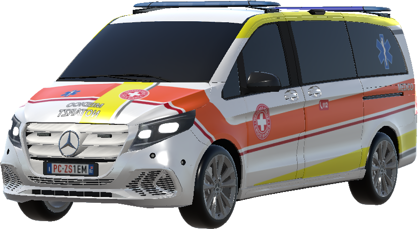 Croce Bianca Bolzano / Weisses Kreuz Bozen - Automedica / Notarzteinsatzfahrzeug (Medico / Notarzt) MB Vito preview