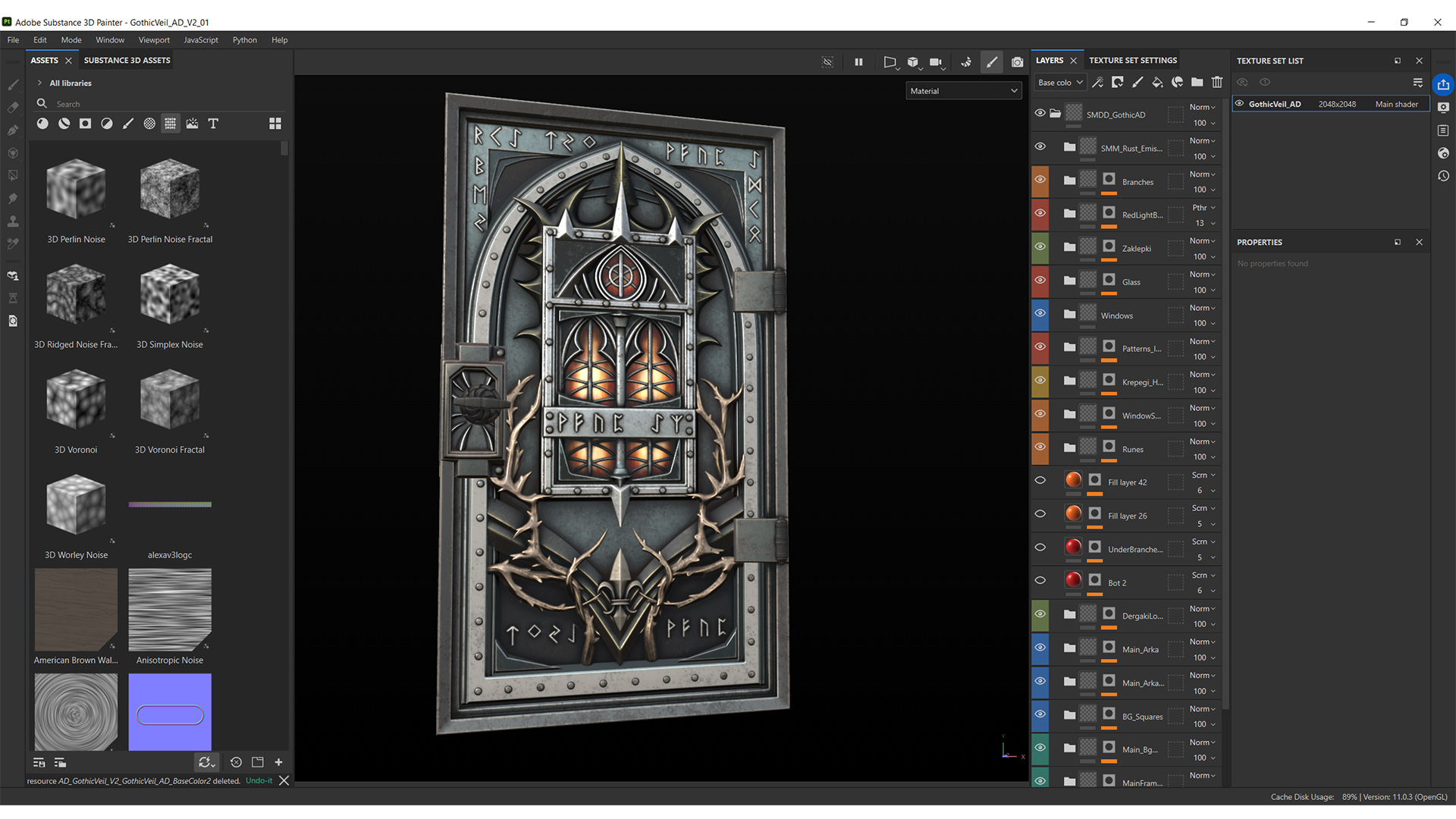 Gothic Veil Armored Door