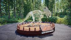 Pachyrhinosaurus, attentive position, variation 2