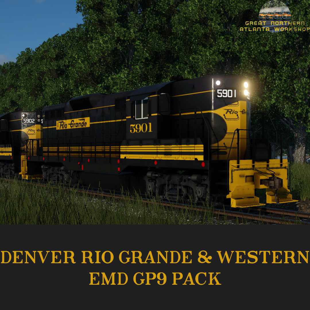 Denver Rio Grande & Western EMD GP9 Pack