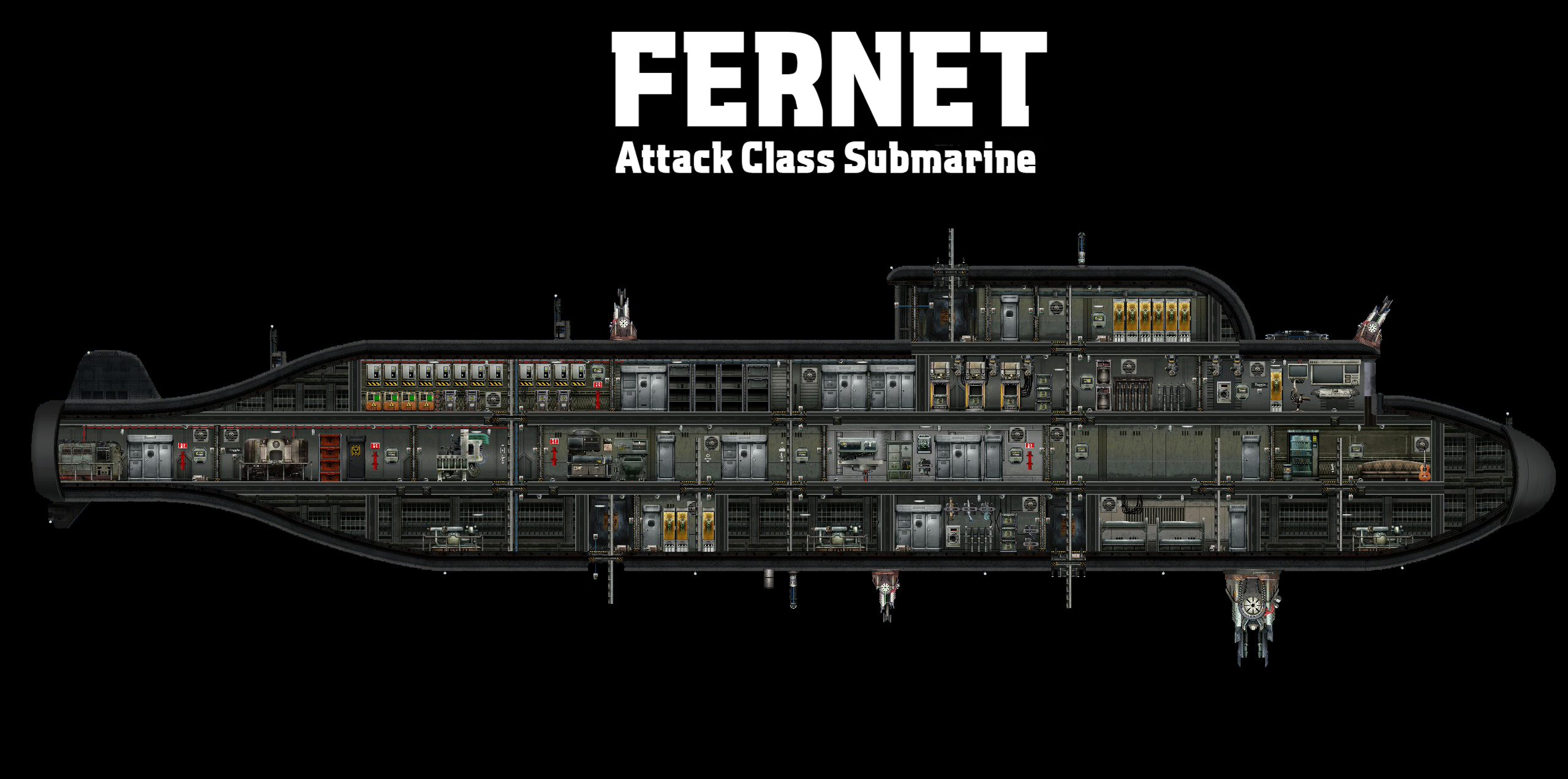 Fernet - Attack Submarine – Barotrauma Mod