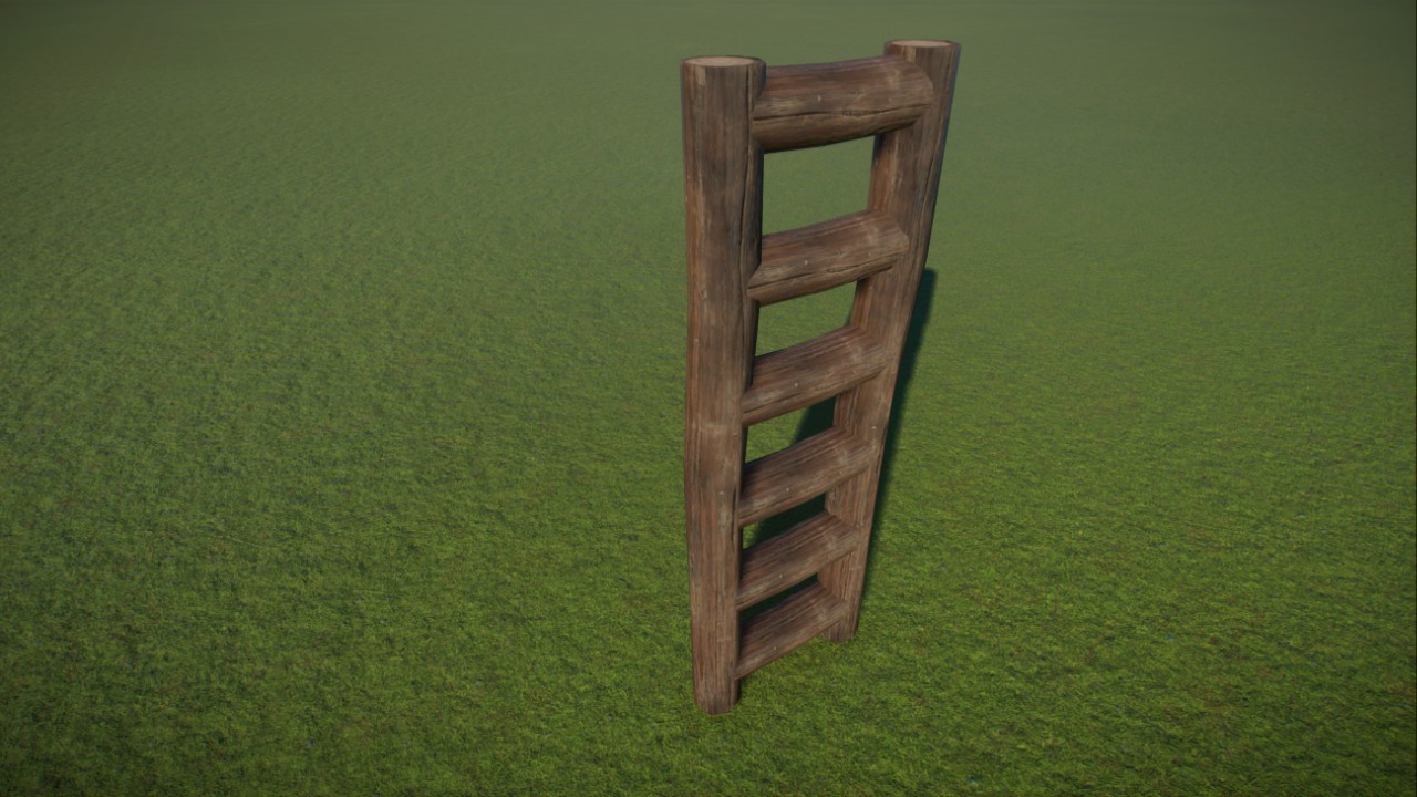 Wooden ladder / Dřevěný žebřík