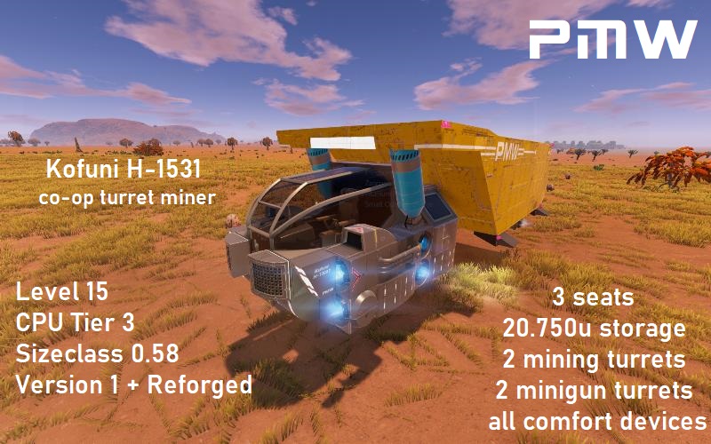 PMW-HV-Kofuni H-1531 (coop miner lvl 15 SC 0.58 CPUT3 Version1+Reforged)