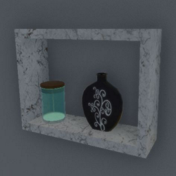 Small Marble Rectangle Shelf