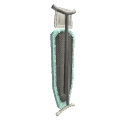 Ironing Board Folded Teal Zigzags