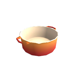 Small Red Saucepan Empty