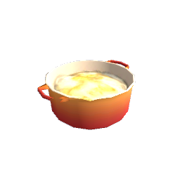 Small Red Saucepan with Potatoes