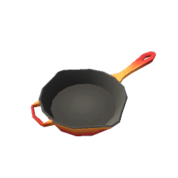 Skillet Red Ready for Added Food