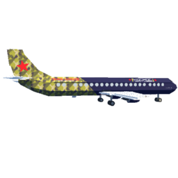 Softbody AIR LINER Yakolev MC-21-310 Kosmos Airlines 80th Victory Day Special Livery