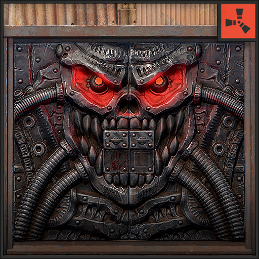 Rusty Iron Grin | Metal Double Door