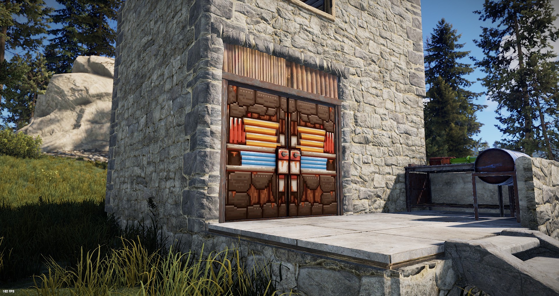 Pixel Metal Double Door