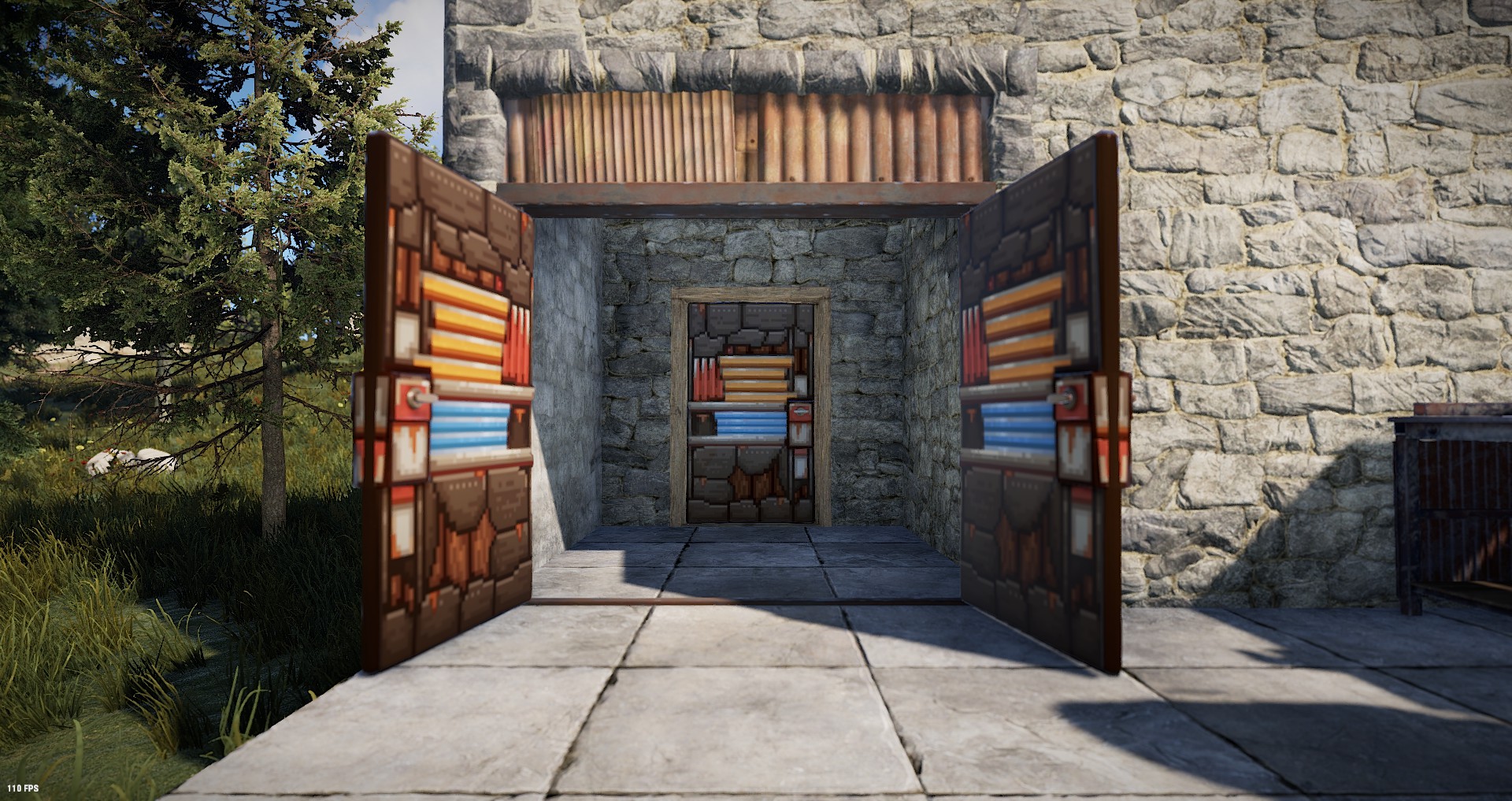 Pixel Metal Double Door