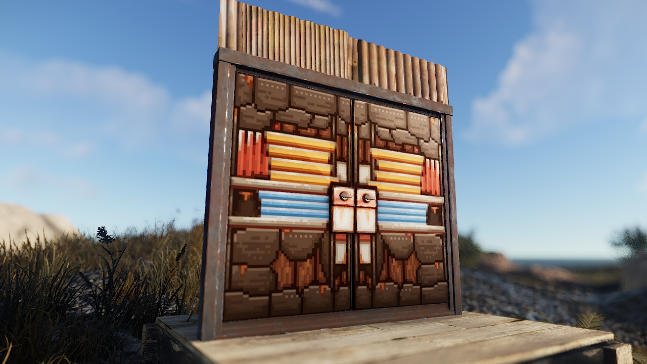 Pixel Metal Double Door