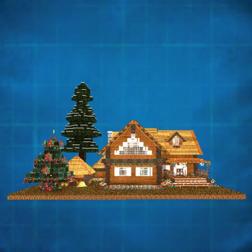 Cabane de Noël dans les Alpes