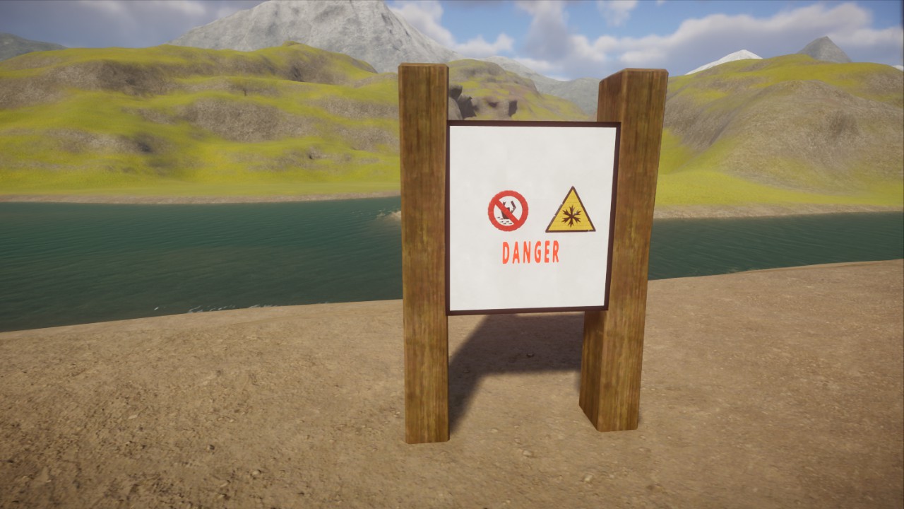 Cold Water Warning Sign by Haribo