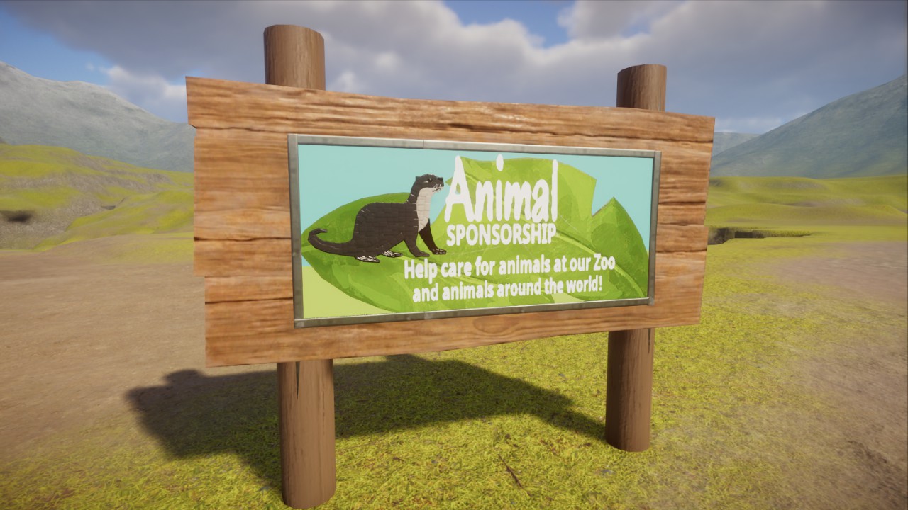 Animal Sponsorship Sign