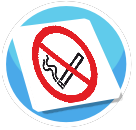 No Smoking Sign Rug