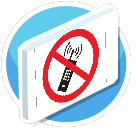 No Phones Sign