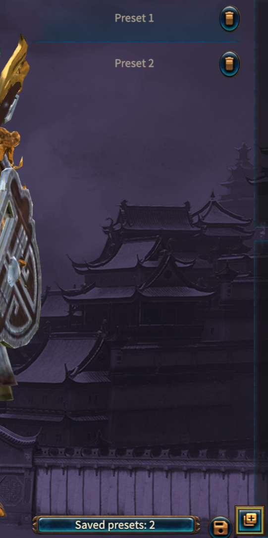 Equipment Preset & Auto-Equip preview