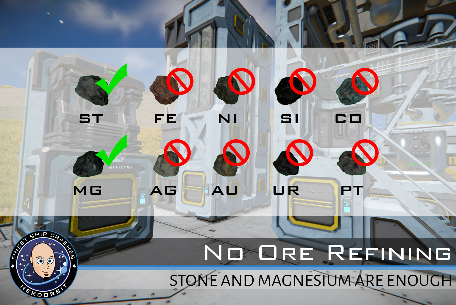 No ore refining preview