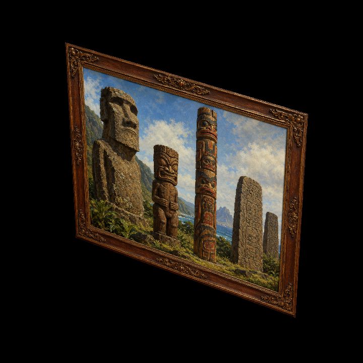 Painting, Sacred Watchers {2D}