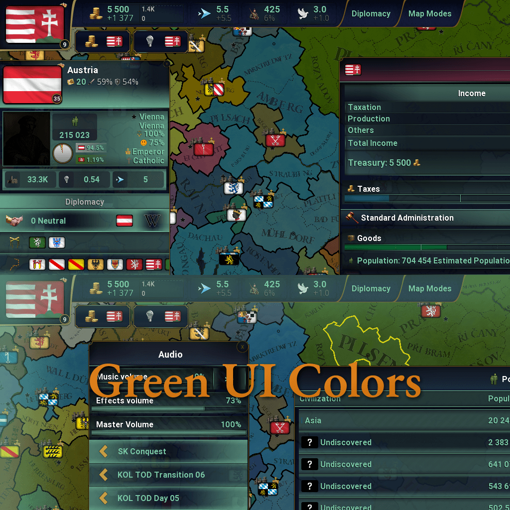 Green UI Colors Mod Example