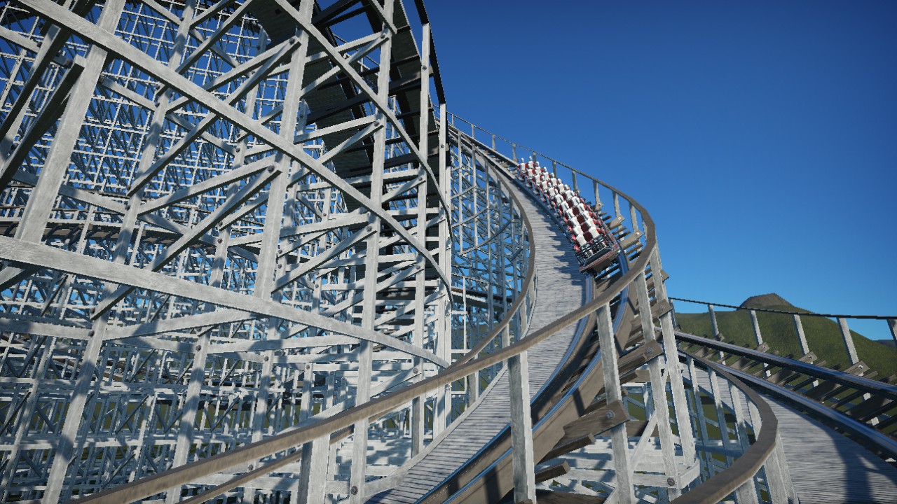 Wooden Coaster like a tornado