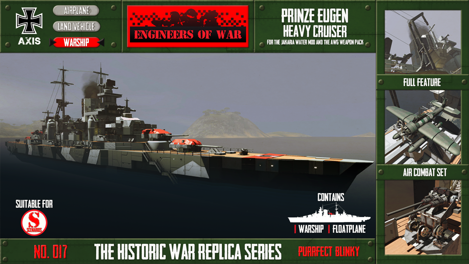 [SENB]01 Purrfect Blinky's Prinz Eugen Heavy Cruiser - War Thunder - World of Warships