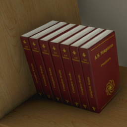 Complete Works Books Stack (Red)